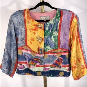 Old Vintage Women Crop Jacket